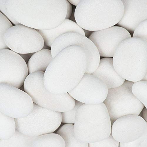 5kg Unpolished White Pebbles