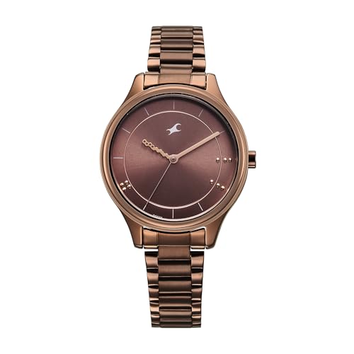 Fastrack Stunners Quartz Analog Brown