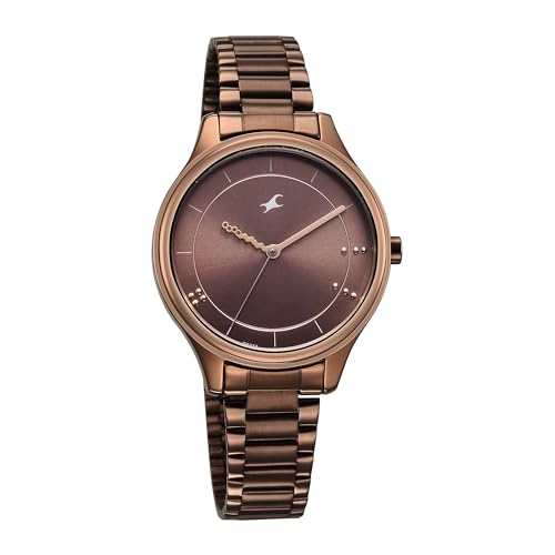 Fastrack Stunners Quartz Analog Brown