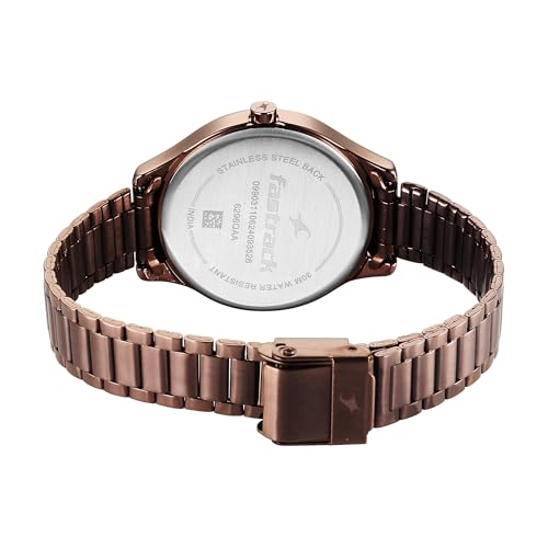 Fastrack Stunners Quartz Analog Brown
