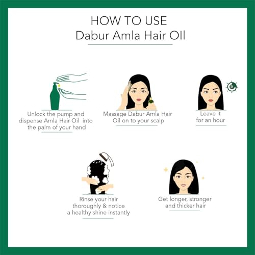 Dabur Amla Hair Oil - for Strong, Long and Thick hair - 550 ml - Image 6