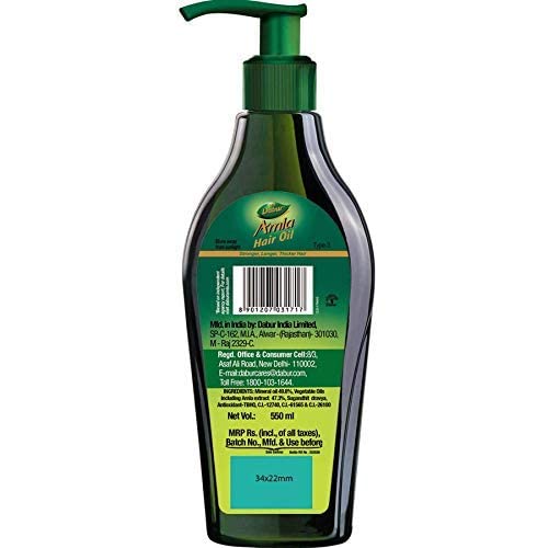 Dabur Amla Hair Oil - for Strong, Long and Thick hair - 550 ml - Image 7