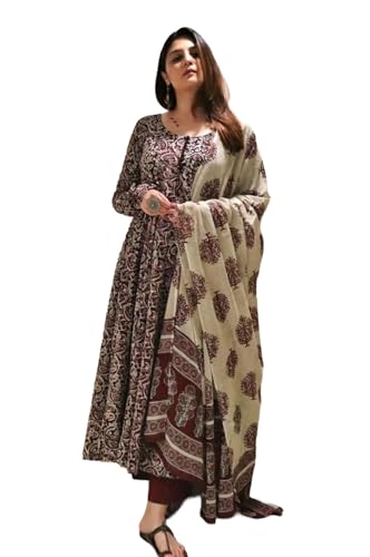 Nermosa Women Printed Anarkali Kurta