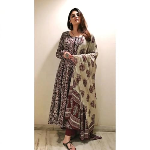 Nermosa Women Printed Anarkali Kurta