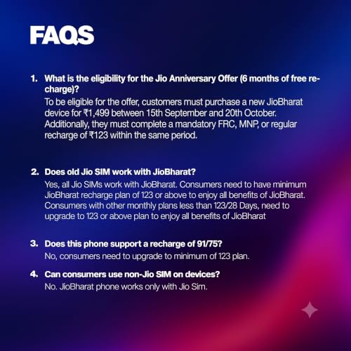 JIO JioBharat B2 4G Keypad