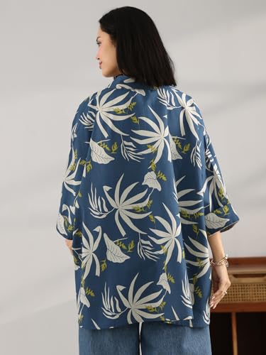 Libas Printed Cotton A Line Kurti Suit - Image 4