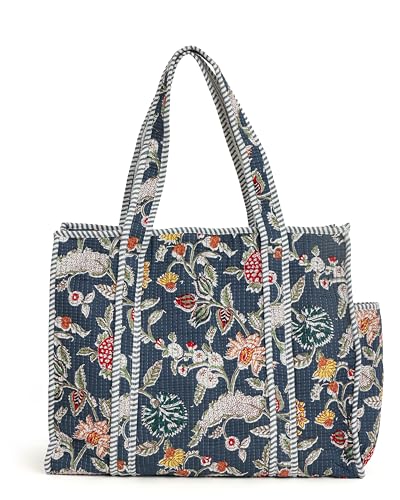 Quilted Cotton Jaipuri Tote bag