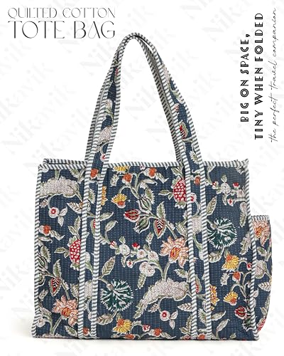Quilted Cotton Jaipuri Tote bag