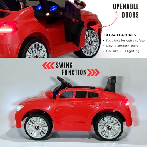 MEKASHI Ride-On Car for Kids 1-4 Years, Red (MKS005) - Image 6