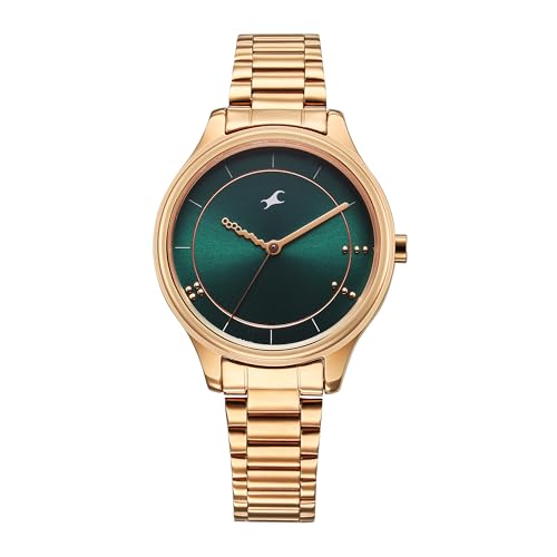 Fastrack Stunners Quartz Analog Green