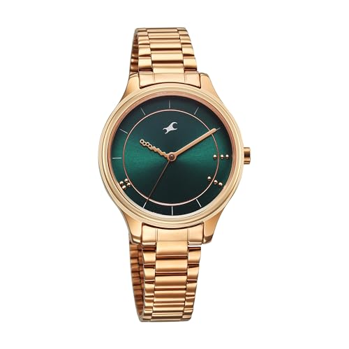 Fastrack Stunners Quartz Analog Green