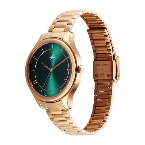 Fastrack Stunners Quartz Analog Green