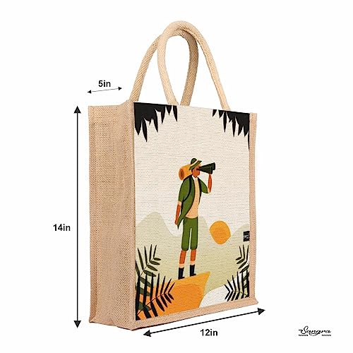 Sangra Floral Printed Jute Lunch