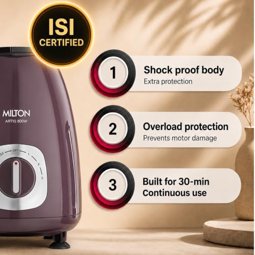 Milton Artis Mixer Grinder, ISI