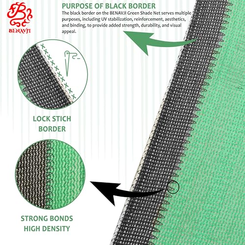 BENAVJI Green Shade Net, 50%