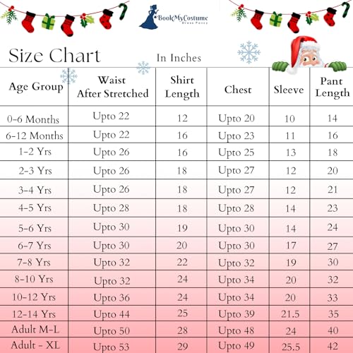 BookMyCostume Santa Boy Dress Set
