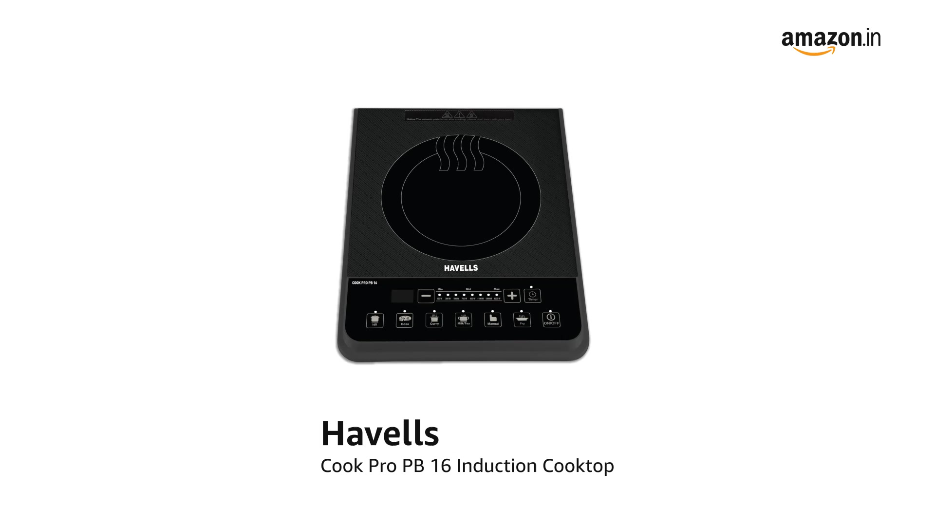 Havells Cook Pro PB 16 Induction Cooktop| Black - Image 2