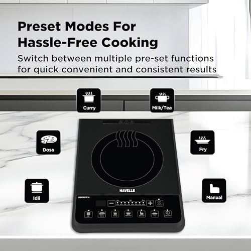 Havells Cook Pro PB 16 Induction Cooktop| Black - Image 3