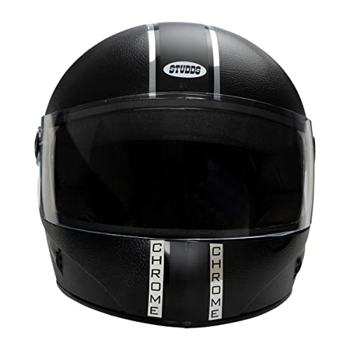Studds Chrome Eco Full Face Helmet- Black (Xl) - Image 3