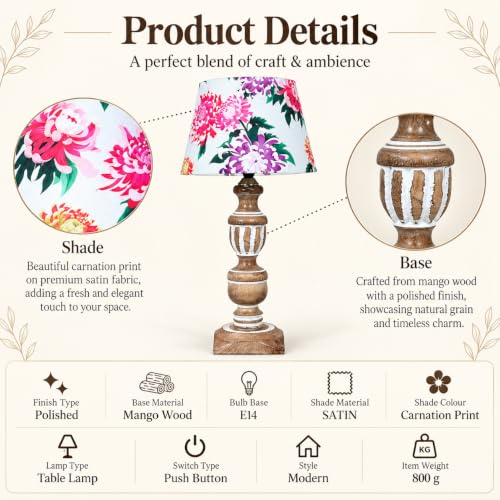 tu casa Wooden Table Lamp