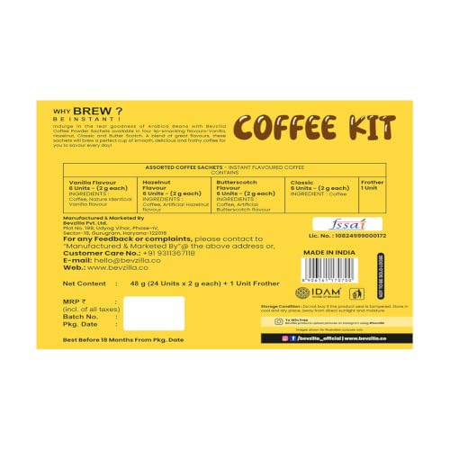 Bevzilla 24 Coffee Sachets &