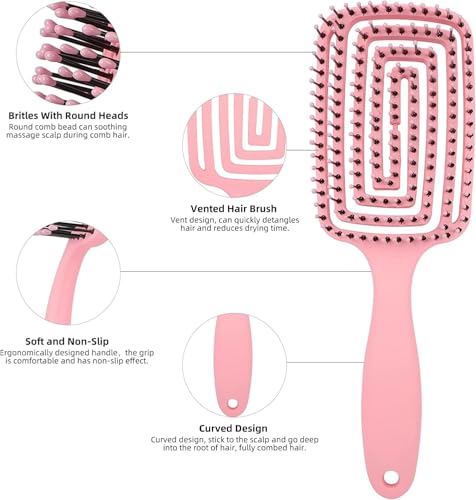 Curved Vented Hair Brush