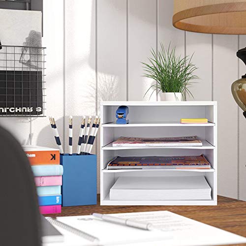 eMerit Wood Desktop Organizer Paper