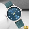 Fastrack Blue Dial Silver Stainless