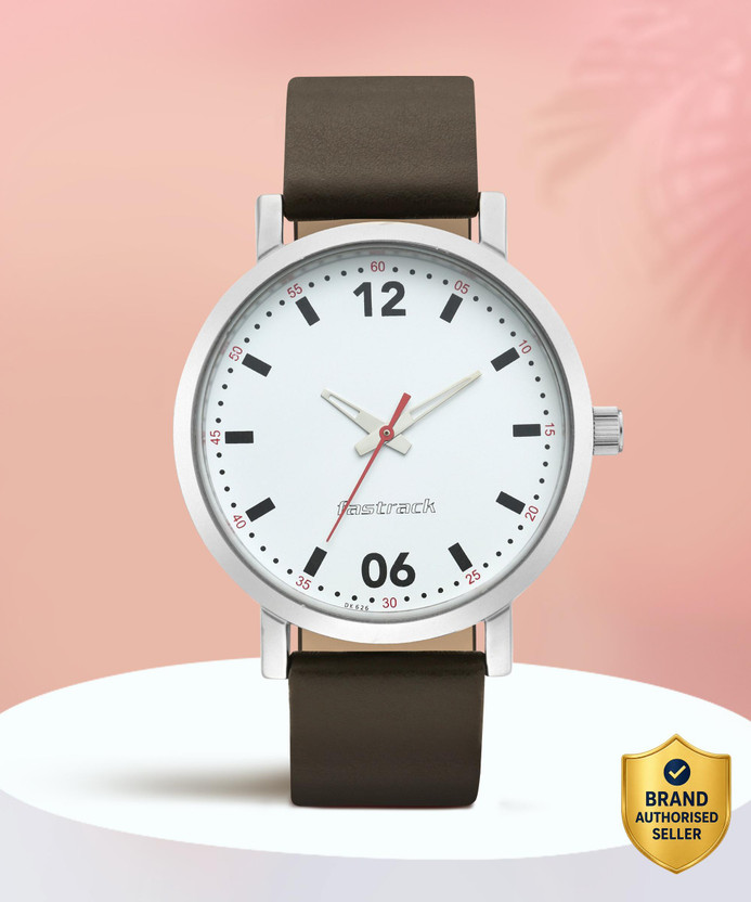 Fastrack Blue Dial Silver Stainless