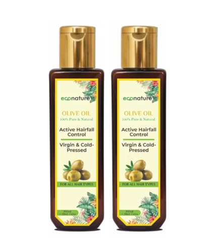 Econature Virgin Cold-Pressed Olive Oil, 200ml+20ml Extra, Pack of 2
