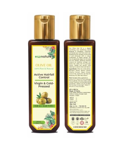 Econature Virgin Cold-Pressed Olive Oil, 200ml+20ml Extra, Pack of 2 - Image 4
