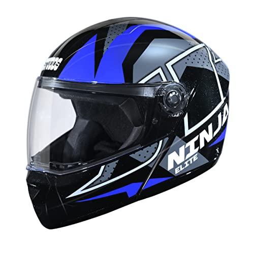 STUDDS Ninja Elite Super D6 FLIP-UP Full FACE Helmet N1 Black-L