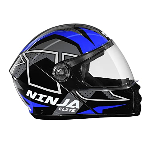 STUDDS Ninja Elite Super D6 FLIP-UP Full FACE Helmet N1 Black-L - Image 5