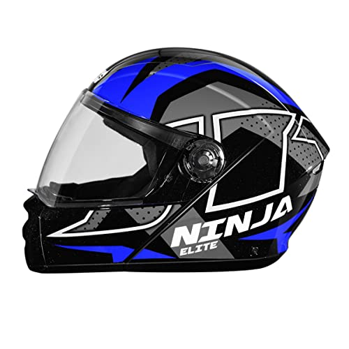 STUDDS Ninja Elite Super D6 FLIP-UP Full FACE Helmet N1 Black-L - Image 7