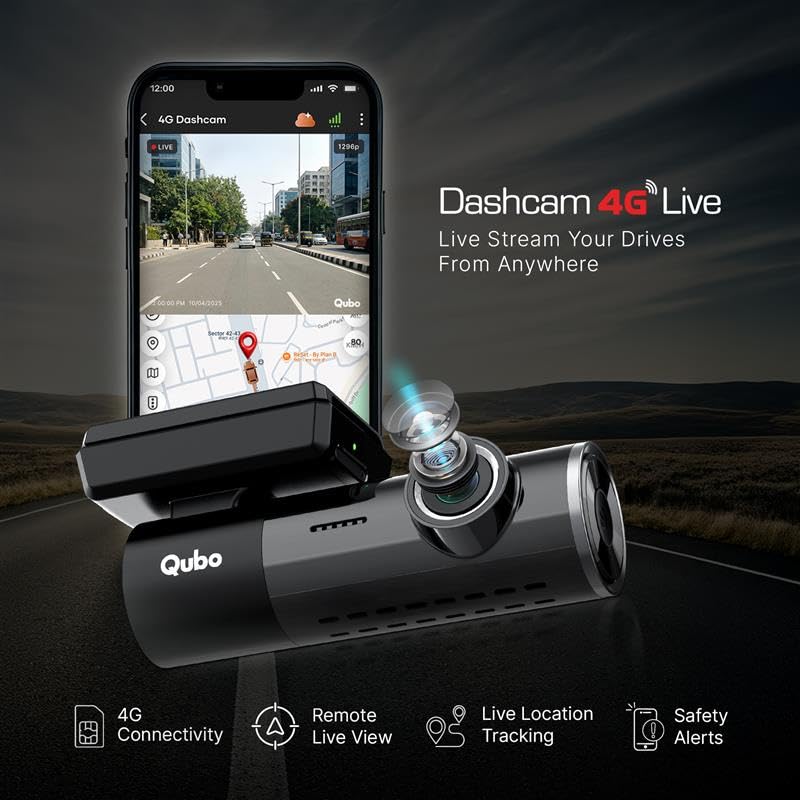 Qubo Dashcam 4G Live