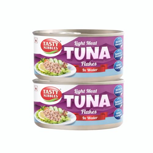 Tasty Nibbles Light Meat Tuna Flakes in Water, 185 g X 2