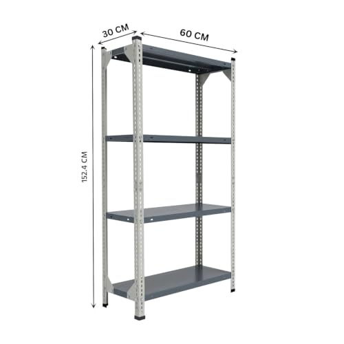 4-Shelf Adjustable Metal Storage Rack