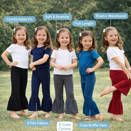T2F Girls Flared Leggings Pack