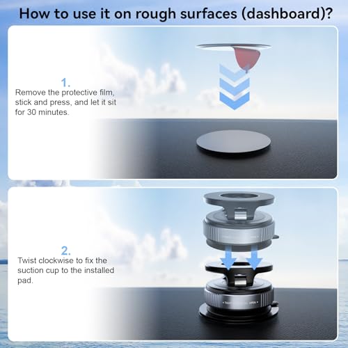 CloudValley Vacuum Magnetic Car Phone Mount for MagSafe - Image 3