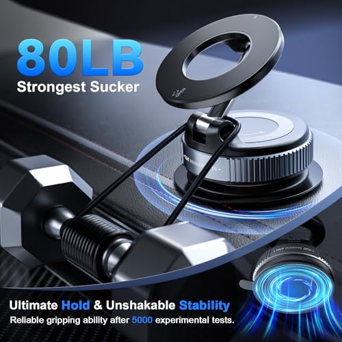 CloudValley Vacuum Magnetic Car Phone Mount for MagSafe - Image 5