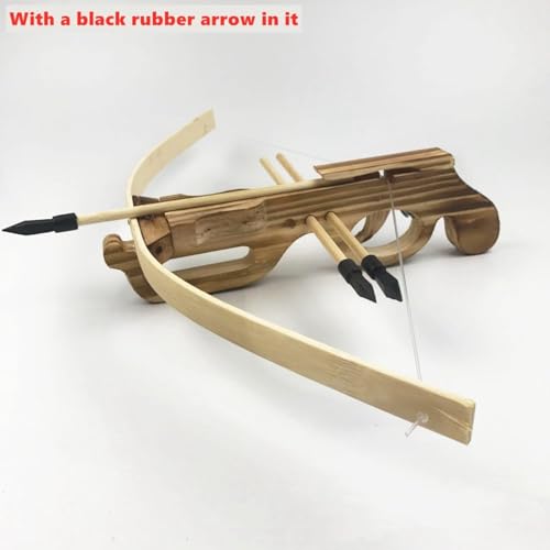 Wooden Crossbow with 3 Arrows