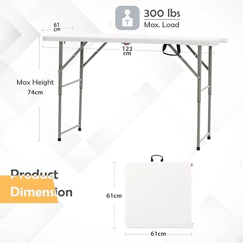 Livzing 4 Ft Length|Height Adjustable