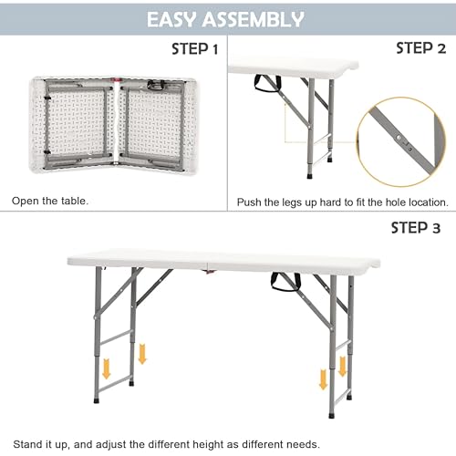 Livzing 4 Ft Length|Height Adjustable