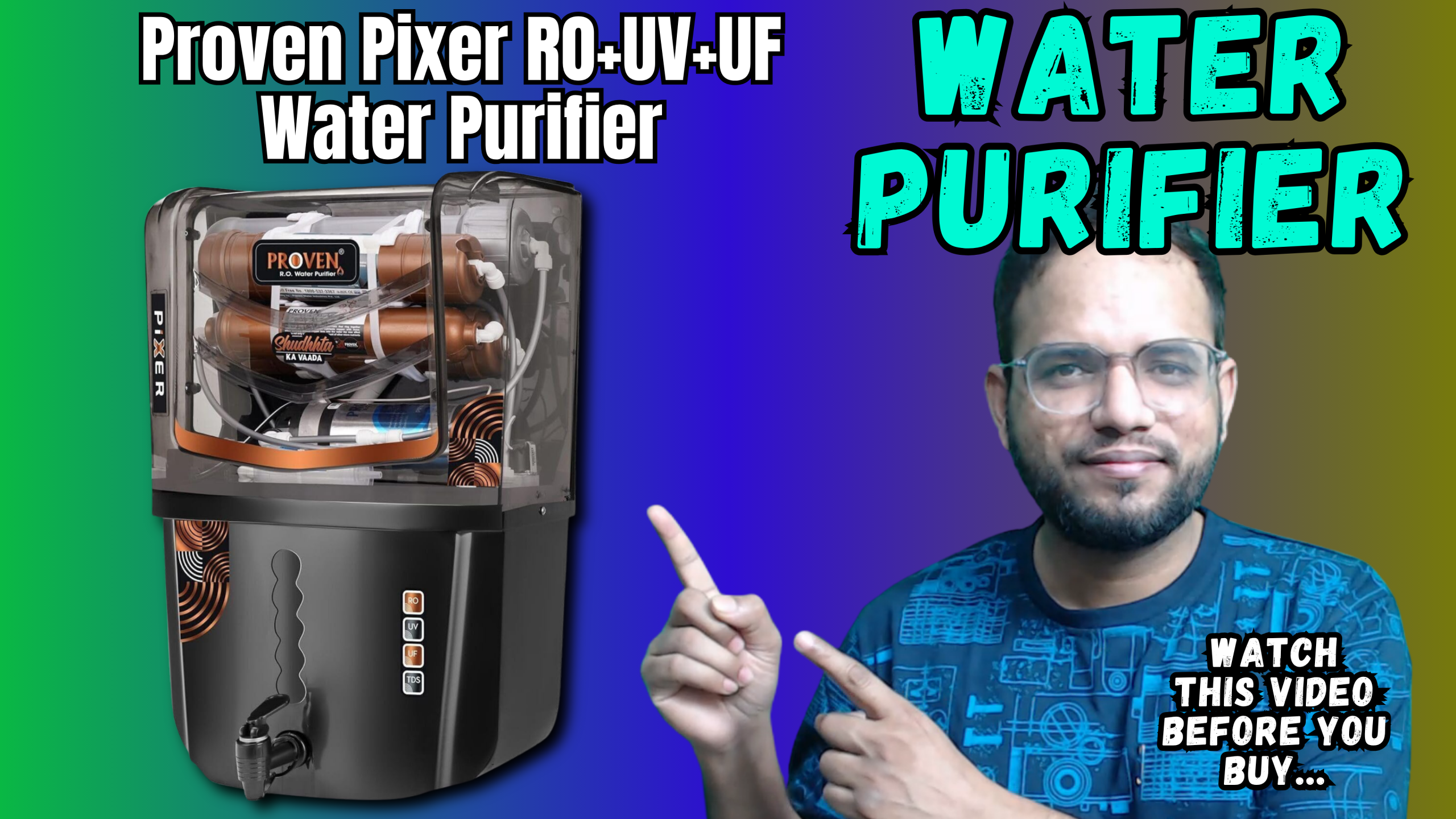 Proven Pixer RO Water Purifier 12L RO+UV+UF Copper Zinc - Image 2