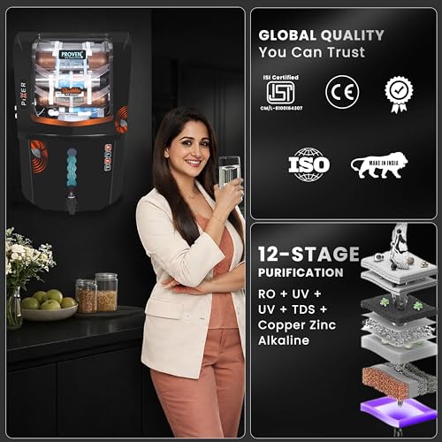 Proven Pixer RO Water Purifier 12L RO+UV+UF Copper Zinc - Image 5