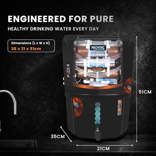 Proven Pixer RO Water Purifier 12L RO+UV+UF Copper Zinc - Image 6