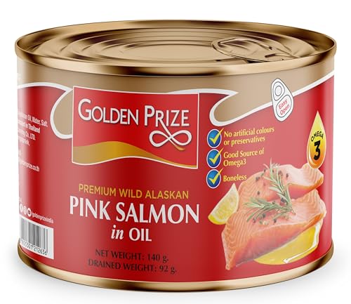 Golden Prize Pink Salmon in Oil, 140gm