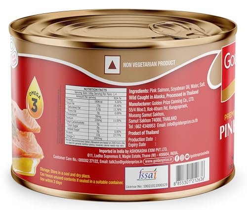 Golden Prize Pink Salmon in Oil, 140gm - Image 2
