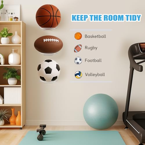 Basketball Wall Mount 2-Pack, Black
