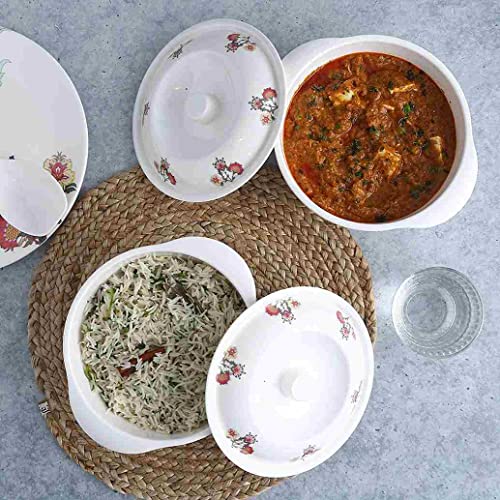 Wonderchef Venice Serving Casserole with Lid - Red, Set of 2 - Image 6